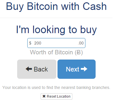 Buy Bitcoin with Cash